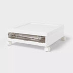 Contenitore cubo impilabile e pieghevole con sportelli