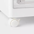 Contenitore cubo impilabile e pieghevole con sportelli