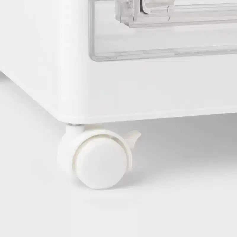 Contenitore cubo impilabile e pieghevole con sportelli