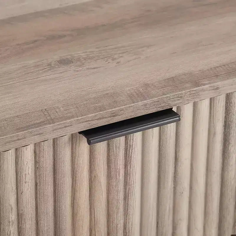 Set di 2 comodini con cassetto e ripiano aperto - Grigio rustico