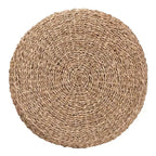 Pouf rotondo in erba marina - Marrone naturale