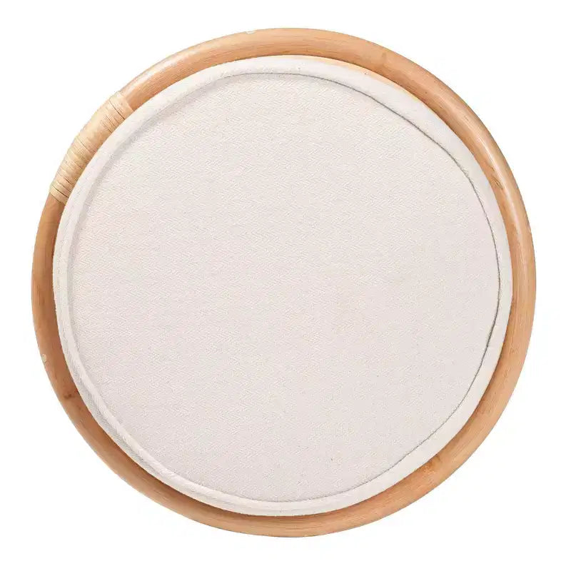 Sgabello/Poggiapiedi Ottomano in Rattan Naturale bali & pari Junius: Fatto a Mano, Bohemien, Nessun Montaggio Richiesto