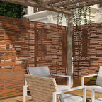 Schermo divisorio metallico per esterni Pannelli decorativi autoportanti da patio