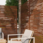 Schermo divisorio metallico per esterni Pannelli decorativi autoportanti da patio