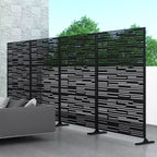 Schermo divisorio metallico per esterni Pannelli decorativi autoportanti da patio