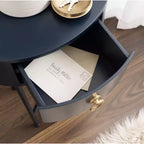 Tavolino Ovale con Cassetto Contenitore