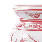 Sgabello da giardino e tavolino d'appoggio in ceramica "Cherry Blossom" da 17,5 pollici