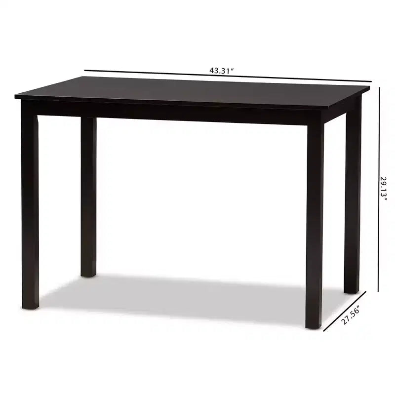 Tavolo da pranzo moderno in legno da 43 pollici