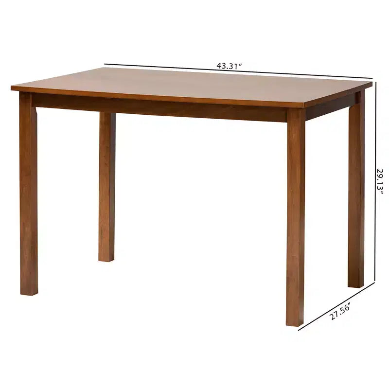 Tavolo da pranzo moderno in legno da 43 pollici