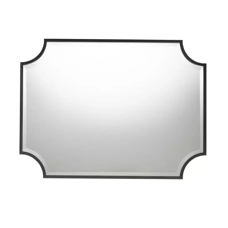 Specchio a muro Black Metal Accent, 76 x 101 cm