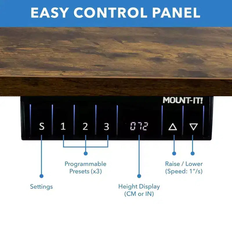 Electric Standing Desk with 55-Inch Tabletop