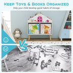Libreria per bambini a forma di casa delle bambole con contenitore per giocattoli e organizer espositivo