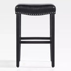 WestinTrends Upholstered Saddle Seat Barstool and Counter Stool