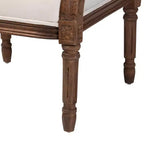 Poltrona con accenti in tessuto e legno Desmond Bali & Pari