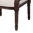 Poltrona con accenti in tessuto e legno Desmond Bali & Pari