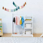 Centro Travestimenti per Bambini con Specchio e Organizzatore Costumi
