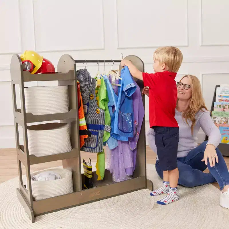 Centro Travestimenti per Bambini con Specchio e Organizzatore Costumi