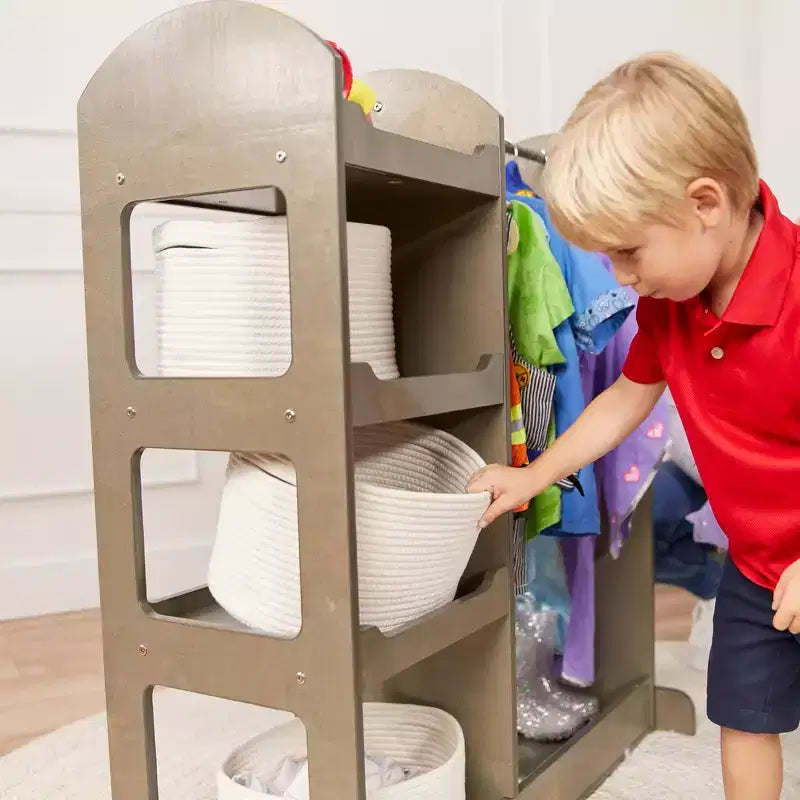 Centro Travestimenti per Bambini con Specchio e Organizzatore Costumi