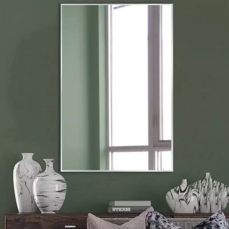 Modern Metal Frame Rectangle Decorative Wall Mirror
