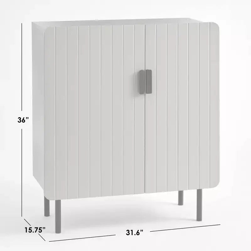 Mobile Buffet a 2 Ante con Scanalature Frontali