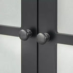 Credenza da 52 pollici con ante in vetro temperato e ripiani regolabili