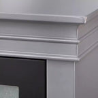 Credenza da 52 pollici con ante in vetro temperato e ripiani regolabili