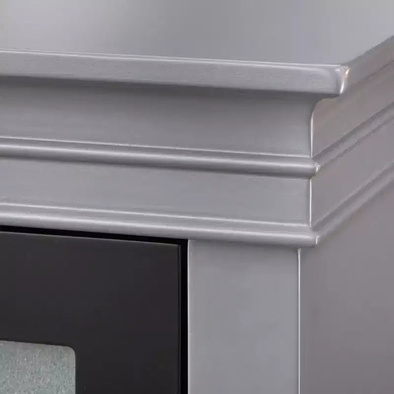 52-Inch Buffet Cabinet with Tempered Glass Doors and Adjustable Shelves
