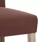 Sgabello da bar imbottito in lino capitonné da 29", marrone