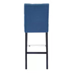 Sgabello da bar imbottito in lino capitonné da 29", tè