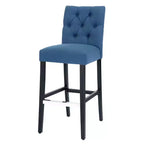 Sgabello da bar imbottito in lino capitonné da 29", tè