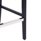 Sgabello da bar imbottito in lino capitonné da 29", tè