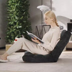 Sedia da pavimento regolabile in 14 posizioni con seduta imbottita, poltrona pieghevole "Lazy Sofa"