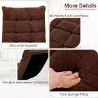 Sedia da pavimento regolabile in 14 posizioni con seduta imbottita, poltrona pieghevole "Lazy Sofa"