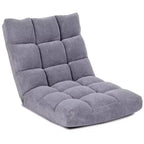 Sedia da pavimento regolabile in 14 posizioni con seduta imbottita, poltrona pieghevole "Lazy Sofa"
