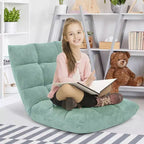 Sedia da pavimento regolabile in 14 posizioni con seduta imbottita, poltrona pieghevole "Lazy Sofa"