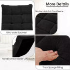 Sedia da pavimento regolabile in 14 posizioni con seduta imbottita, poltrona pieghevole "Lazy Sofa"