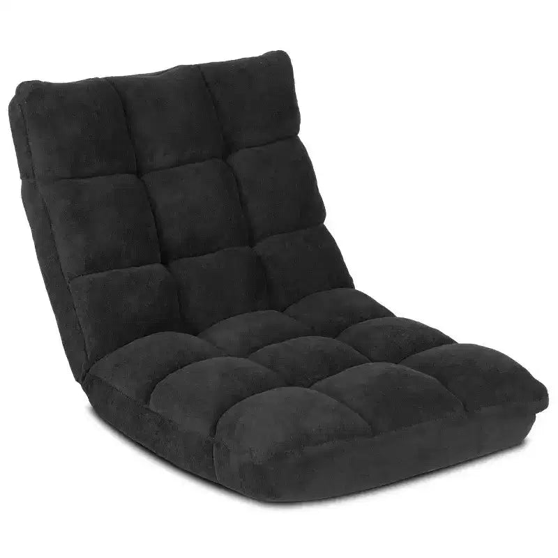 Sedia da pavimento regolabile in 14 posizioni con seduta imbottita, poltrona pieghevole "Lazy Sofa"