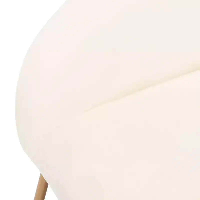 Poltrona d'accento in velluto con gambe dorate