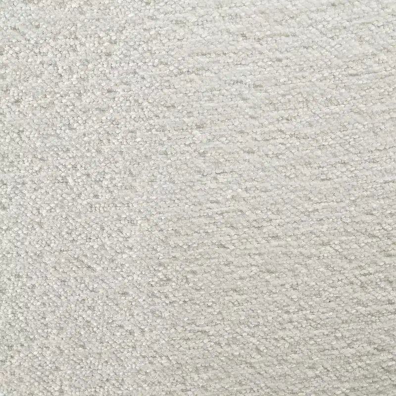 Poltrona girevole moderna con gambe in metallo, rivestimento in tessuto, senza braccioli, bianco sporco
