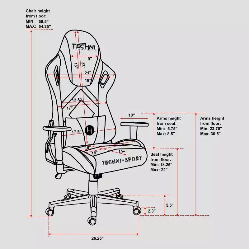 Sedia da gaming in velluto con memory foam e supporto lombare regolabile