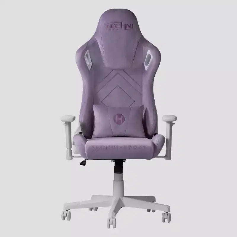 Velvet Memory Foam Gaming Chair with Adjustable Lumbar Support