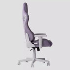 Sedia da gaming in velluto con memory foam e supporto lombare regolabile