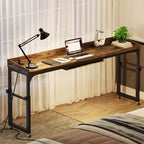 Tavolo da letto regolabile in altezza con ruote e piano inclinabile