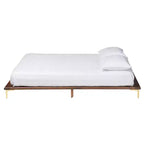Struttura letto king size in stile moderno di metà secolo