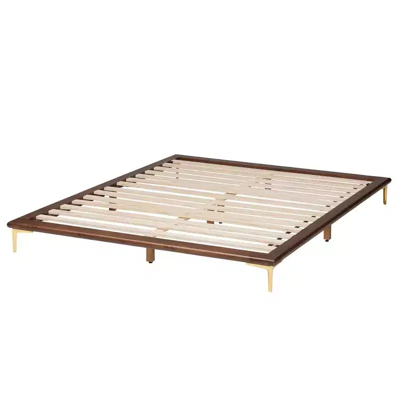 Struttura letto king size in stile moderno di metà secolo