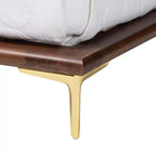 Struttura letto king size in stile moderno di metà secolo