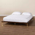 Struttura letto king size in stile moderno di metà secolo