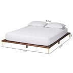 Struttura letto king size in stile moderno di metà secolo