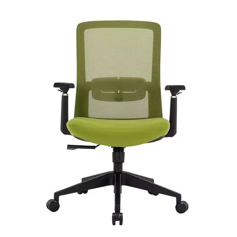 Sedia da ufficio in rete con altezza regolabile, base girevole, supporto lombare e funzione di inclinazione