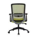 Sedia da ufficio in rete con altezza regolabile, base girevole, supporto lombare e funzione di inclinazione